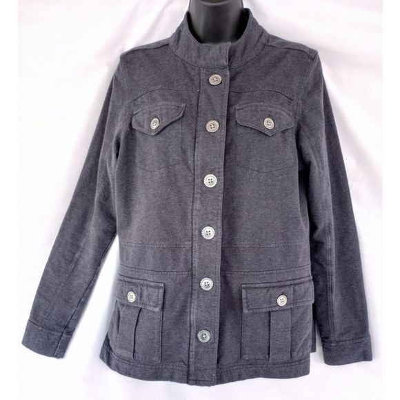 Aventura Jackets & Blazers - Aventura▪️Gray Cotton Button Down Jacket